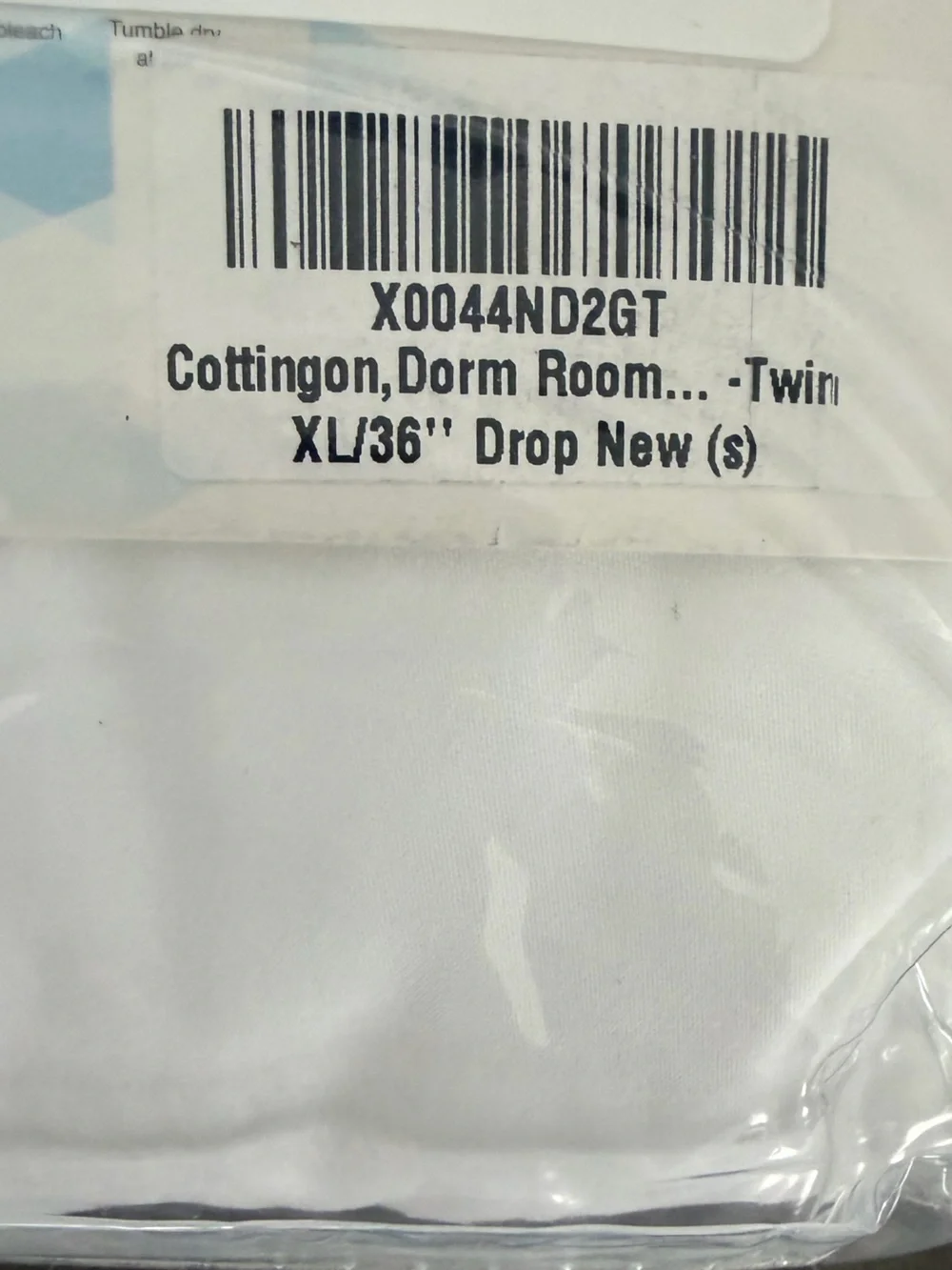 Cottingon Dorm Room Bed Skirt, 100% Microfiber, White, Twin XL-36 white Drop